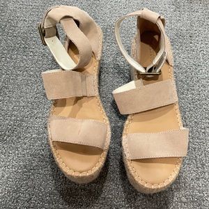 Soludos Platform Wedges | Creme | size 8.5